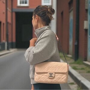 Chanel Light Pink Quilted Shoulder Bag